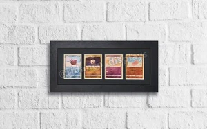 Marco de 4 cartas coleccionables negro (1 fila) para TCG, Pokemon, MTG, soporte de exhibición deportivo - Imagen 1 de 3