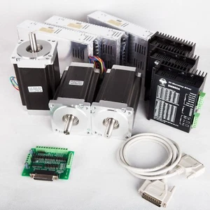 【Free Ship US】 3Axis Nema34 Stepper Motor 1600oz.in 3.5A&Driver CNC Router - Picture 1 of 7