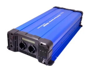 Spannungswandler FS4000D 24V 4000 Watt reiner Sinus BLAU m. Display Inverter - Bild 1 von 5