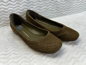 Dolce Vita Womens Suede Shoes Size 8 Green Cottage Balletcore Comfort Flats - Picture 1 of 16