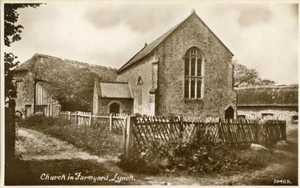 REAL PHOTOGRAPHIC POSTCARD OF LYNCH CHURCH, (NEAR PORLOCK), SOMERSET - Picture 1 of 2