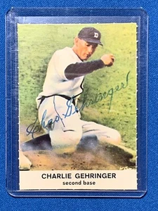 Charlie Gehringer HOF Autographed Baseball Card #10 Detroit Tigers - Picture 1 of 2