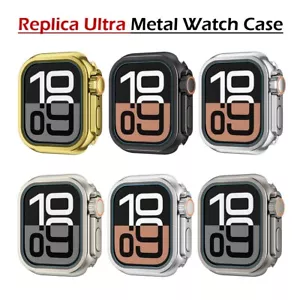 Cornice cover orologio metallo per Apple Watch serie 10 9 8 7 6 5 4 SE 44/45/46mm - Foto 1 di 27