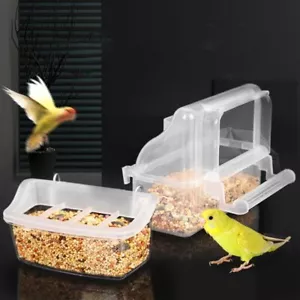1PC Pet Bird Feeding Bowl Water Food Feeder Cup Bird Parrot Cage Dish Storage* - Picture 1 of 11