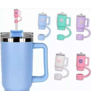 Straw Cover Cap for Stanley Cup Silicone Straw Topper 30&40 Oz Tumbler Handle - Picture 1 of 6