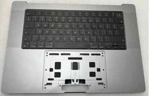 Original Macbook Pro 16" A2780 Handauflage UK Tastatur mit Akku grau 2023 #MB59 - Bild 1 von 3