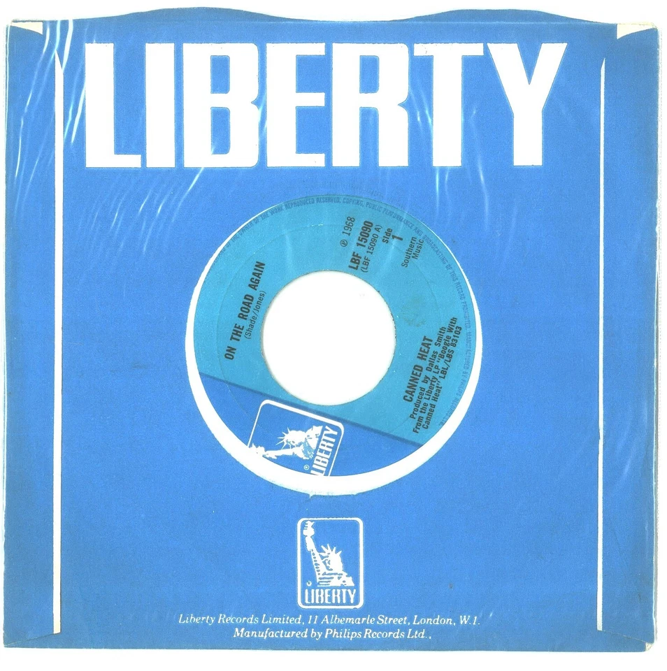Canned Heat - On The Road Again - UK 1968 Liberty Records - Large Centre - Image 1 of 1