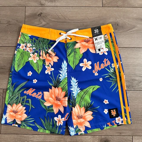 Hurley Phantom 47 MLB New York Mets Board Beach Pool Swim Shorts Mens Size 30 Cover