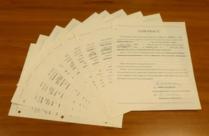 Rare 1950's-60's 11 Different Ohio State Golf Meet Contracts One of A Kind Lot - Picture 1 of 7