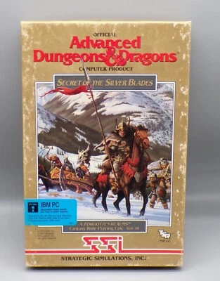 1990 SSI Advanced DUNGEONS & DRAGONS Secret of the Silver Blades IBM PC D&D game - Image 1 of 4