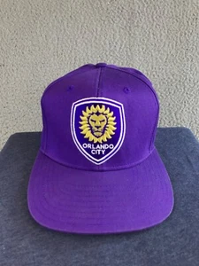 Orlando City SC Hat Adult One Size Fits All Purple Snapback Adidas Embroidered - Picture 1 of 11