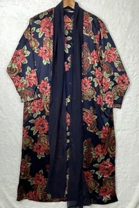 Vintage Victorias Secret Robe Gold Label Womens Small Kimono Floral Multicolor - Picture 1 of 13
