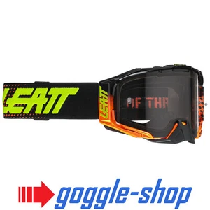 LEATT VELOCITY 6.5 MOTOCROSS MX GOGGLES - NEON ORANGE / LIGHT GREY LENS - Picture 1 of 4