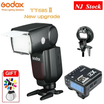 US Godox TT685II-N 2.4G TTL HSS Speedlite Flash+X2T-N Trigger for Nikon+Bracket - Image 1 of 4