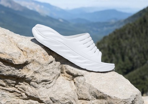 Sandali Hoka One One Ora Recovery Uomo Corsa Palestra Allenamento Slide Bianco 13