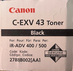 Canon C-EXV 43 Toner Black für imageRUNNER ADVANCE 400/500 - Bild 1 von 2