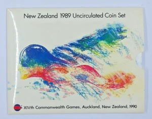 New Zealand 1989 uncirculated coin set - XIVth Commonwealth Games - RAM - Bild 1 von 8