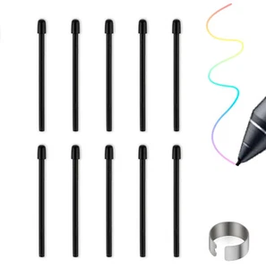 10 Pcs Replacement Refill Pen Tips for Wacom Intuos Pro,Wacom IMobileStudio Pro - Foto 1 di 7