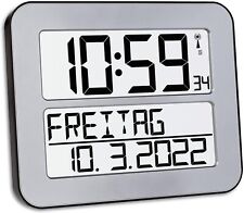 TimeLine Max digitale Funkuhr, 60.4512.02, Wanduhr zur einfachen Ze