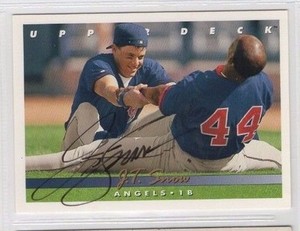 J.T. Snow 1993 Upper Deck signed auto autographed card Angels 