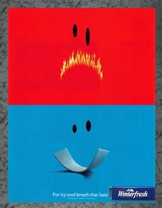 Winter Fresh Flame Cool 2001 Print Ad Art - Bild 1 von 1