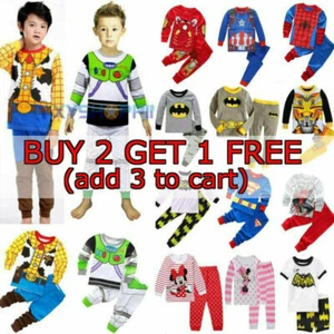 Kids Toy Story Buzz Lightyear &Woody Pyjamas Superhero Party Cosplay Costume New - Picture 1 of 32
