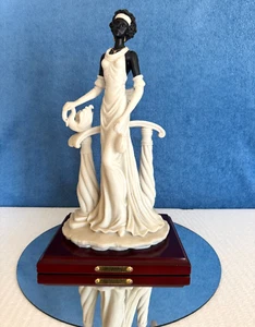 Elegant African American Lady w/ Goose Figurine by La Verona Collection - 5 LBS - Picture 1 of 17