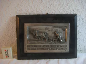 Antikes Metall Wandrelief von Professor Otto Poertzel aus Sammlung - Bild 1 von 5