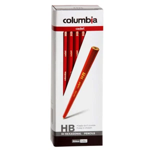60pc Columbia Cadet Range Kids/Adults HB Drawing/Writing Hexagonal Pencils - Picture 1 of 2