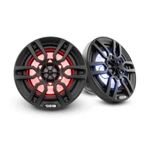 DS18 NXL-6/BK 6.5" 2-WAY MARINE SPEAKERS RGB LED LIGHTS 300W Max 4 Ohm - Picture 1 of 9