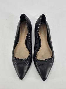 Coach Jill Pointed Toe Flats Size 5 B Black - Picture 1 of 8