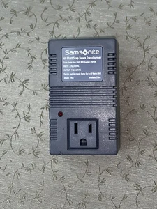 SAMSONITE 60 WATT STEP DOWN TRANSFORMER MODEL 3983 GRAY W/ FUSE PROTECTION - Picture 1 of 16