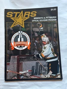 Minnesota North Stars vs. Pittsburgh Penguins 1991 Stanley Cup Finals Program #1 - Picture 1 of 4