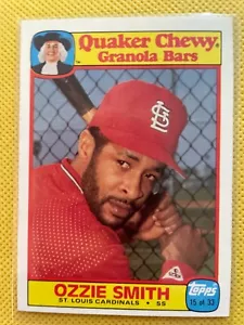1986 QUAKER CHEWY GRANOLA BARS # 15 OZZIE SMITH - Picture 1 of 2