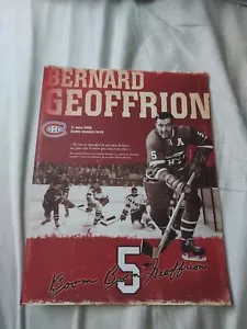 Montreal Canadiens Bernie Geoffrion Jersey Retirement Mini-Banner & Program... - Picture 1 of 4