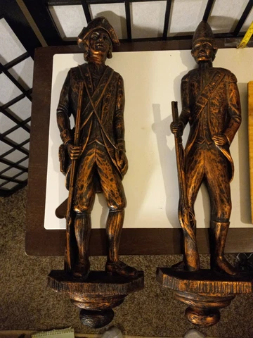 Vintage 1971 DART IND. Colonial & British Soldier Wall Decor Coppercraft Guild Cover
