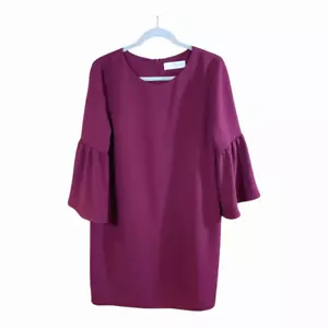 Amanda Uprichard Angela Minikleid mit Glockenärmeln in Black Cherry Damen Medium - Bild 1 von 9