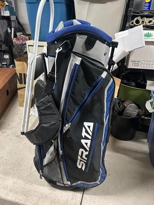 Bolsa de transporte/soporte de 7 vías Callaway Strata negra/azul correa de transporte doble Foto 1 de 4