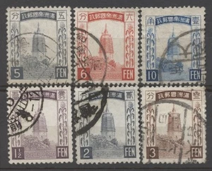 Nº: 134148 - MANCHURIA (CHINA) - LOTE DE 6 SELLOS ANTIGUOS - ¡USADOS!! - Imagen 1 de 1