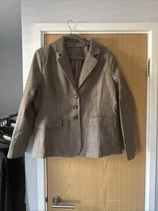 Braunes Tweed Jagdjacke Damen Größe 18 - Bild 1 von 6
