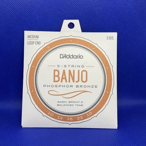 D Addario EJ55 5 String Banjo Strings Phosphor Bronze Warm Tone Set - Picture 1 of 2
