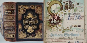 1893 antique BIBLE montgomery co pa fraktur MOYER MUSSELMAN ANDERS MARKLEY - Picture 1 of 24