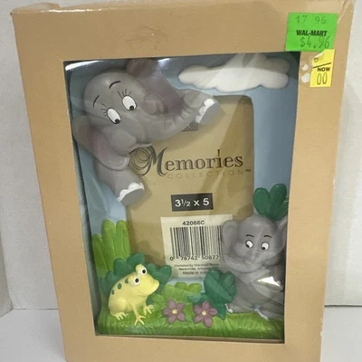 Винтажная отдельно стоящая рамка для картин 3D смола мама и ребенок слоненок декор детской комнаты - Изображение 1 из 3