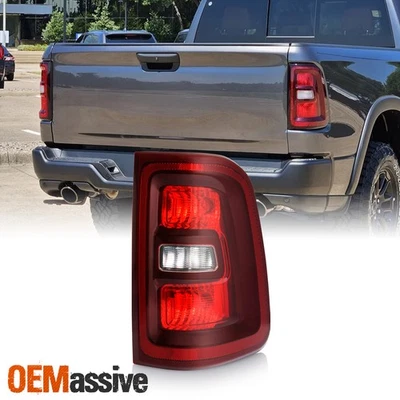 For 2025-2026 Dodge Ram 1500 Halogen Black Trim Red Clear Tail Light Passenger - Image 1 of 4