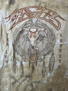 Camiseta Eagles Long Goodbye 2023 Gira de Conciertos Merch Tie-Dye Talla 2XL Azul Líquido - Imagen 1 de 12