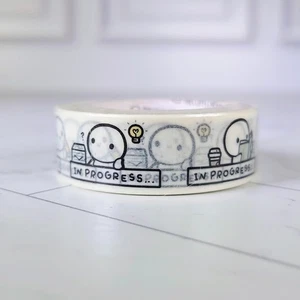 TCMC In Progress Washi Tape Rolle TheCoffeeMonsterzCo Brandneu 2025Q1 - Bild 1 von 2