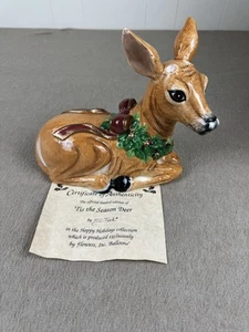 Flowers Inc. de colección Globos Tis the Season Deer 699/2000 Soporte Globo Cerámica - Imagen 1 de 10