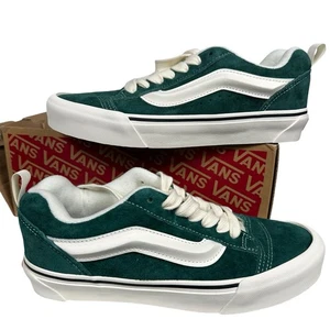 VANS Knu Skool OG Sneakers Pig Suede Green Mens 7 Womens 8.5 VN000CS0CX2 - Picture 1 of 7