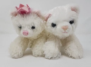 Aurora Shaggy Cat Plushies 7" Set Of 2 - Picture 1 of 12