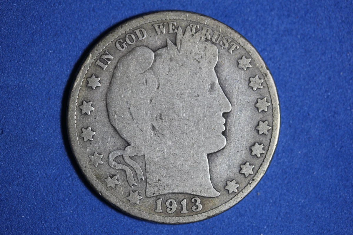 1913 Year Barber Half Dollars for sale | eBay